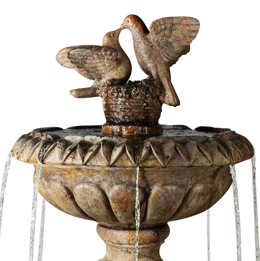 Image 2 Henri Studio 58"H Relic Lava Paloma Cascada in Pool Fountain Made to Order more views