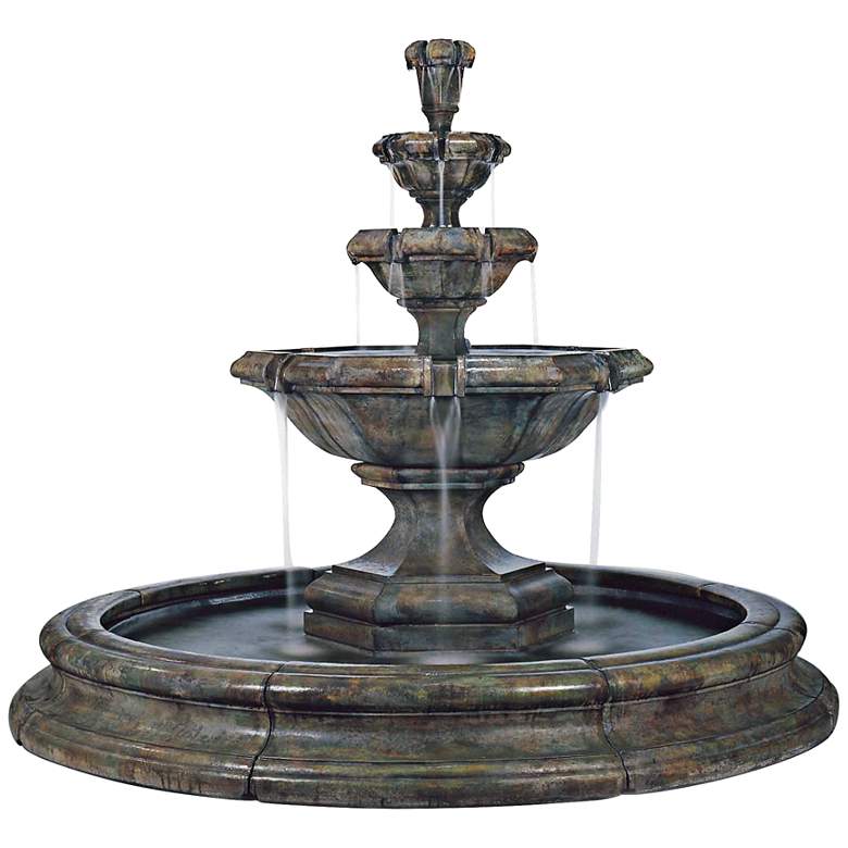 Image 1 Henri Studio 79 1/2" High Grande Kensington 3-Tier Fountain