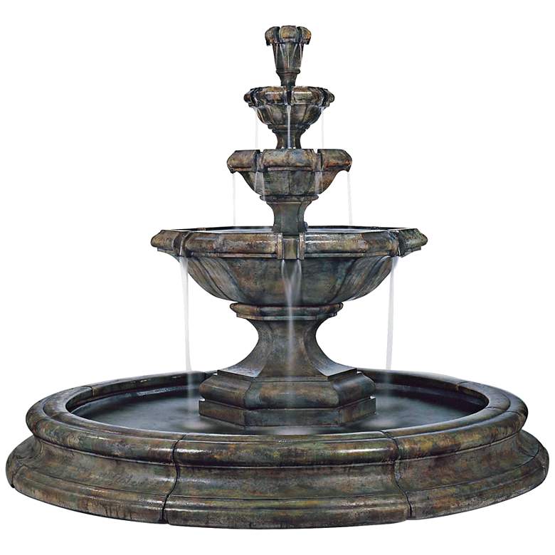 Image 1 Henri Studio 79 1/2 inch High Grande Kensington 3-Tier Fountain