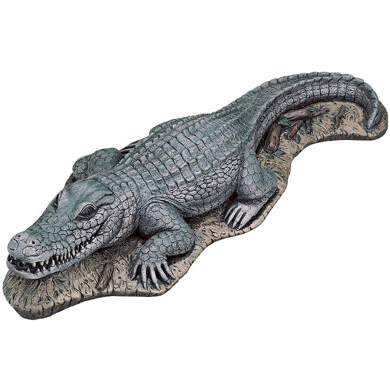 Image 1 Henri Studio Alligator 39" Long Garden Accent
