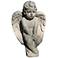 Henri Studio Angel 12" High Sorrento Sandstone Outdoor Garden Statue
