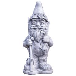 Henri Studio Angler 21&quot; High Trevia Graystone Garden Gnome