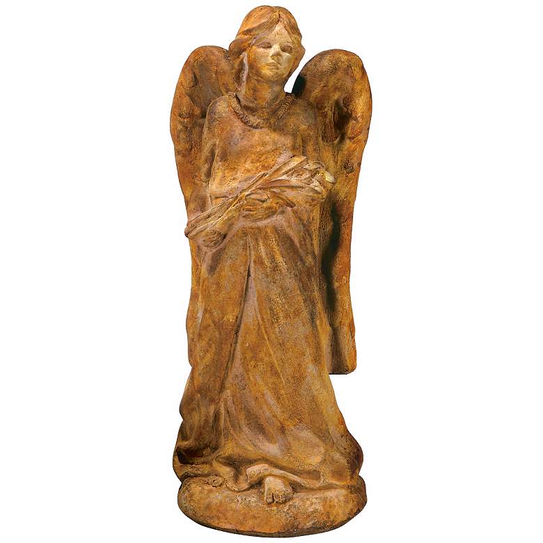Image 1 Henri Studio Cast Stone Large Angel 29 1/2"H Garden Accent
