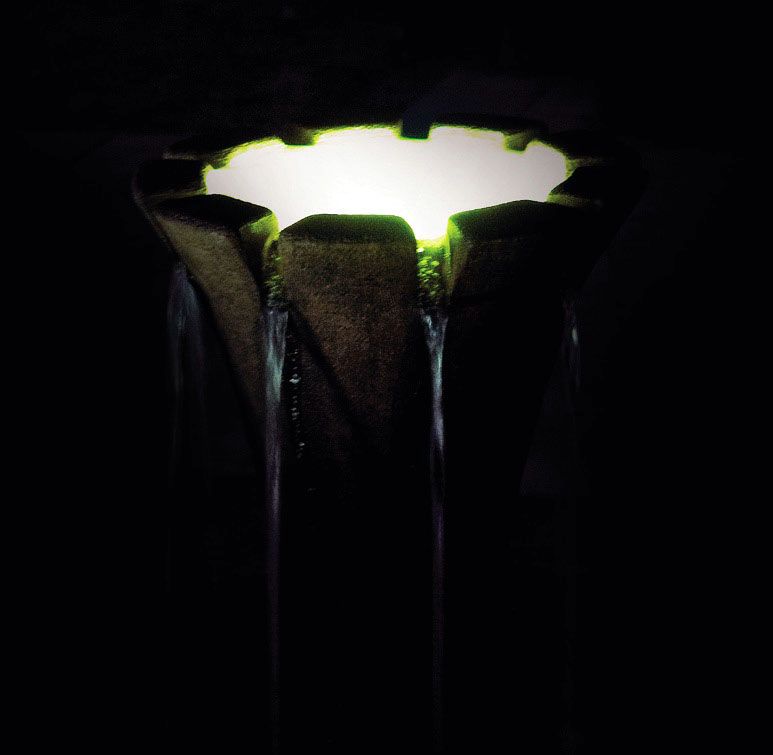 Image 2 Henri Studio Castille 32"H Relic Lava LED Outdoor Fountain - Made to Order more views