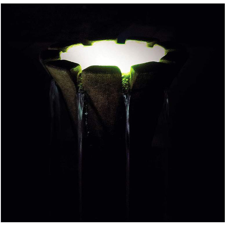 Image 2 Henri Studio Castille 32"H Relic Lava LED Outdoor Fountain more views