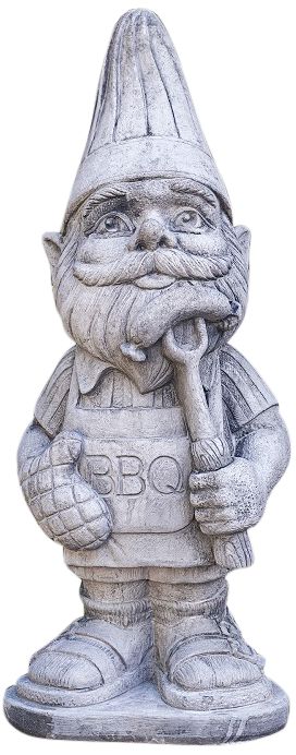 Henri Studio Chef 21" High Trevia Graystone Garden Gnome - Made to Ord