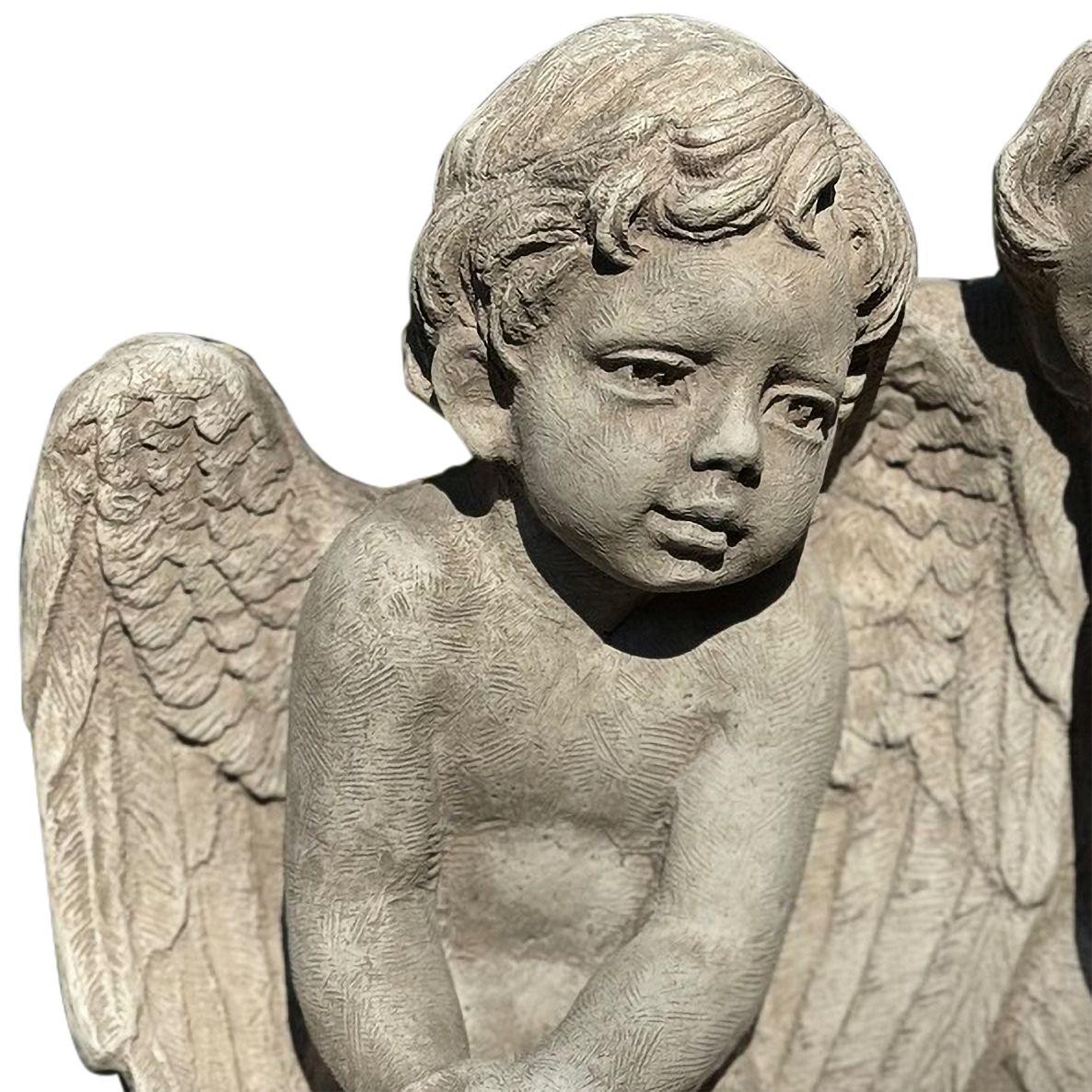 Image 3 Henri Studio Cherubs on Bench 17" Wide Garden Accents - Made to Order more views