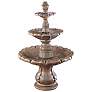 2_Henri Studio Classical Finial 55" High Relic Aged Iron Garden Fountain