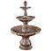 Henri Studio Classical Finial 55" High Relic Aged Iron Garden Fountain