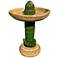 Henri Studio Desert Sombrero 31" High Garden Birdbath