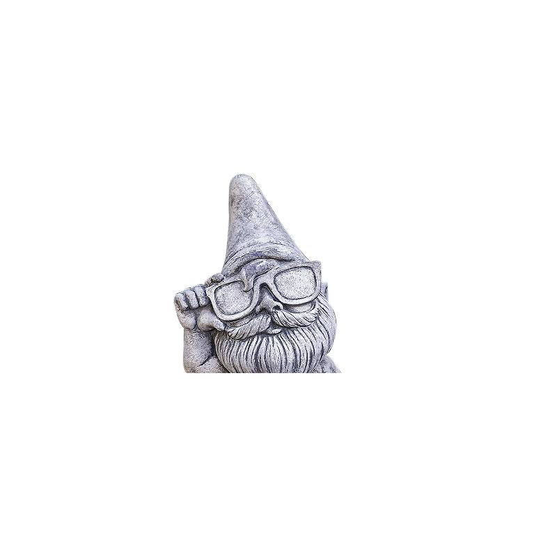 Image 3 Henri Studio Dude 21" High Trevia Graystone Garden Gnome more views