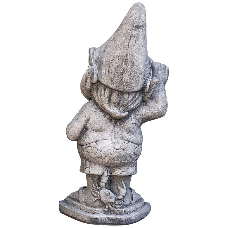 Image 4 Henri Studio Dude 21" High Trevia Graystone Garden Gnome more views