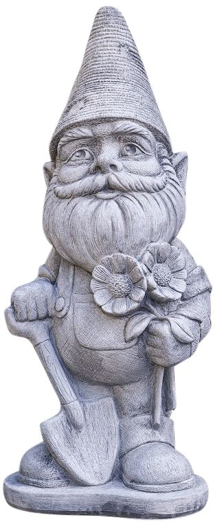 Henri Studio Gardener 21" High Trevia Graystone Garden Gnome Made to Order