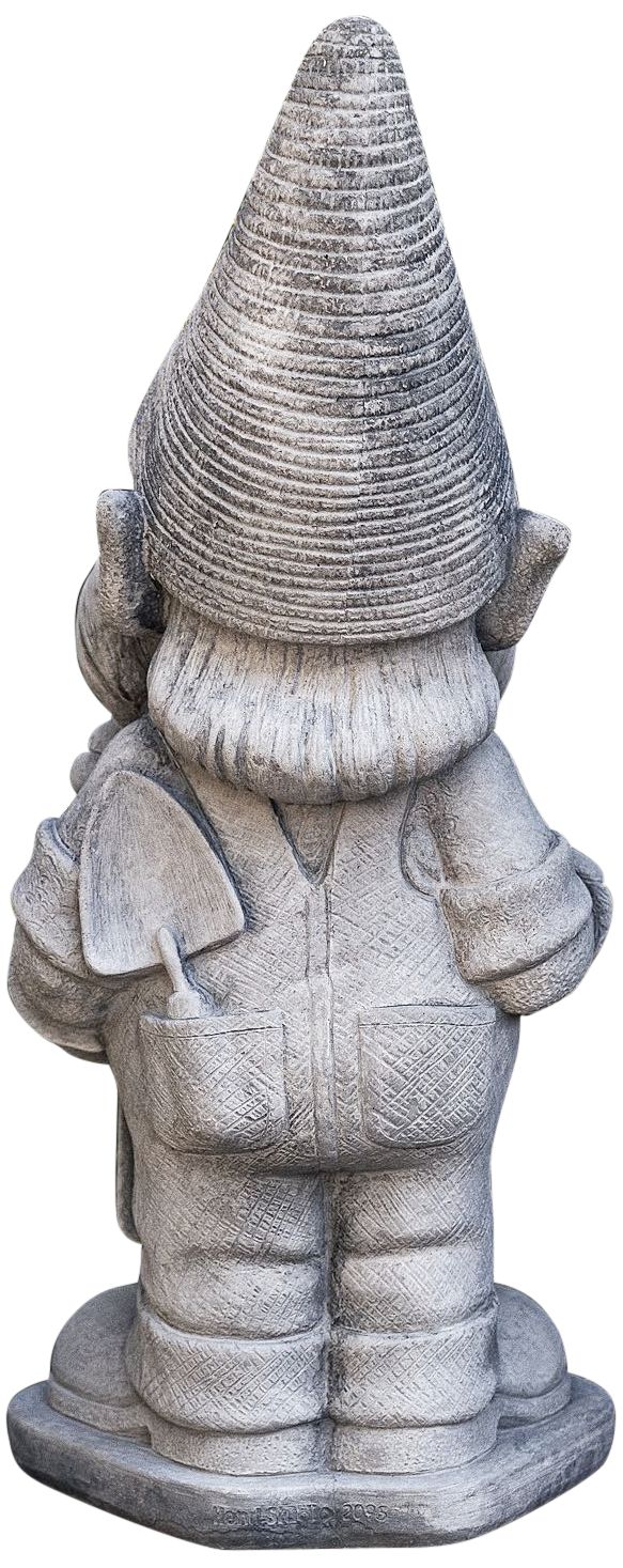Image 4 Henri Studio Gardener 21" High Trevia Graystone Garden Gnome Made to Order more views
