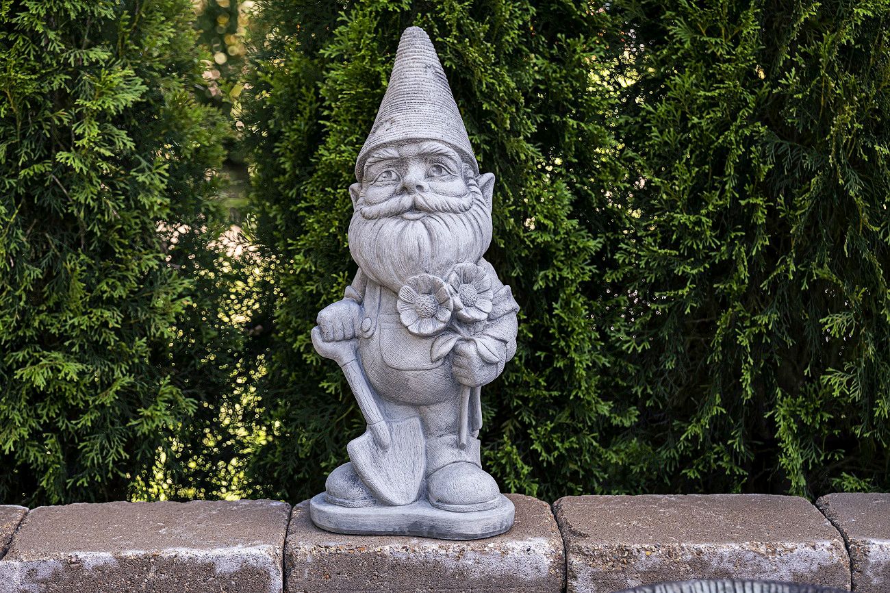 Image 5 Henri Studio Gardener 21" High Trevia Graystone Garden Gnome Made to Order more views