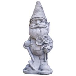 Henri Studio Gardener 21&quot; High Trevia Graystone Garden Gnome