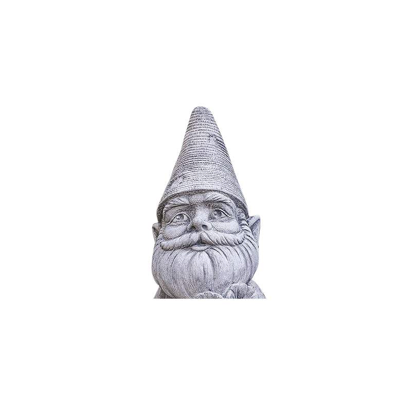 Image 3 Henri Studio Gardener 21" High Trevia Graystone Garden Gnome more views