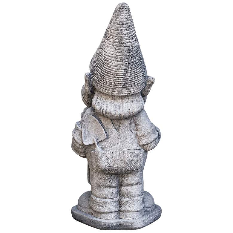 Image 4 Henri Studio Gardener 21" High Trevia Graystone Garden Gnome more views