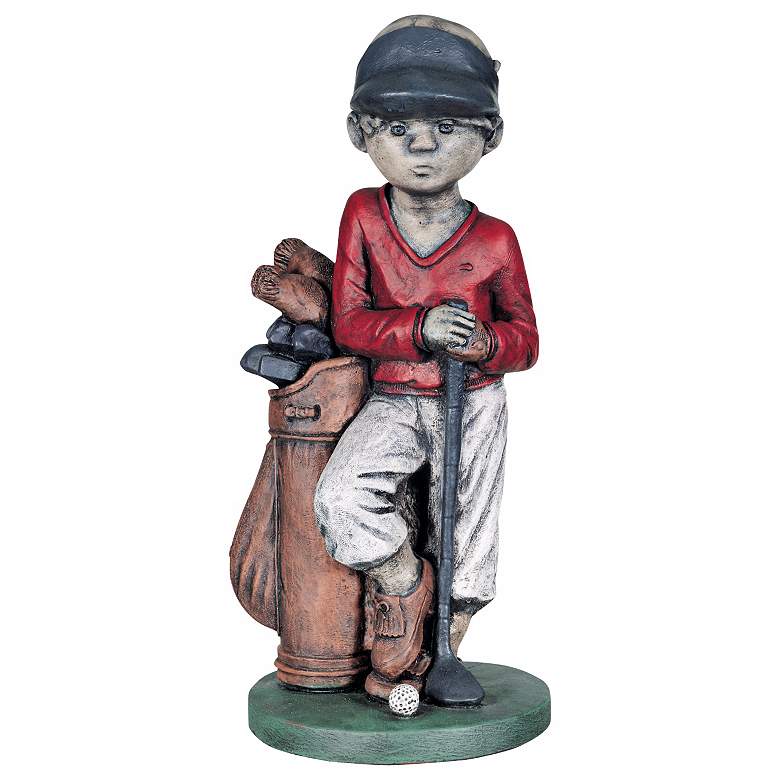 Image 1 Henri Studio Golfer 24" High Hi-Tone Outdoor Garden Accent