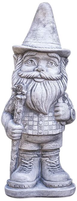 Henri Studio Hiker 21" High Trevia Graystone Garden Gnome - Made to Order