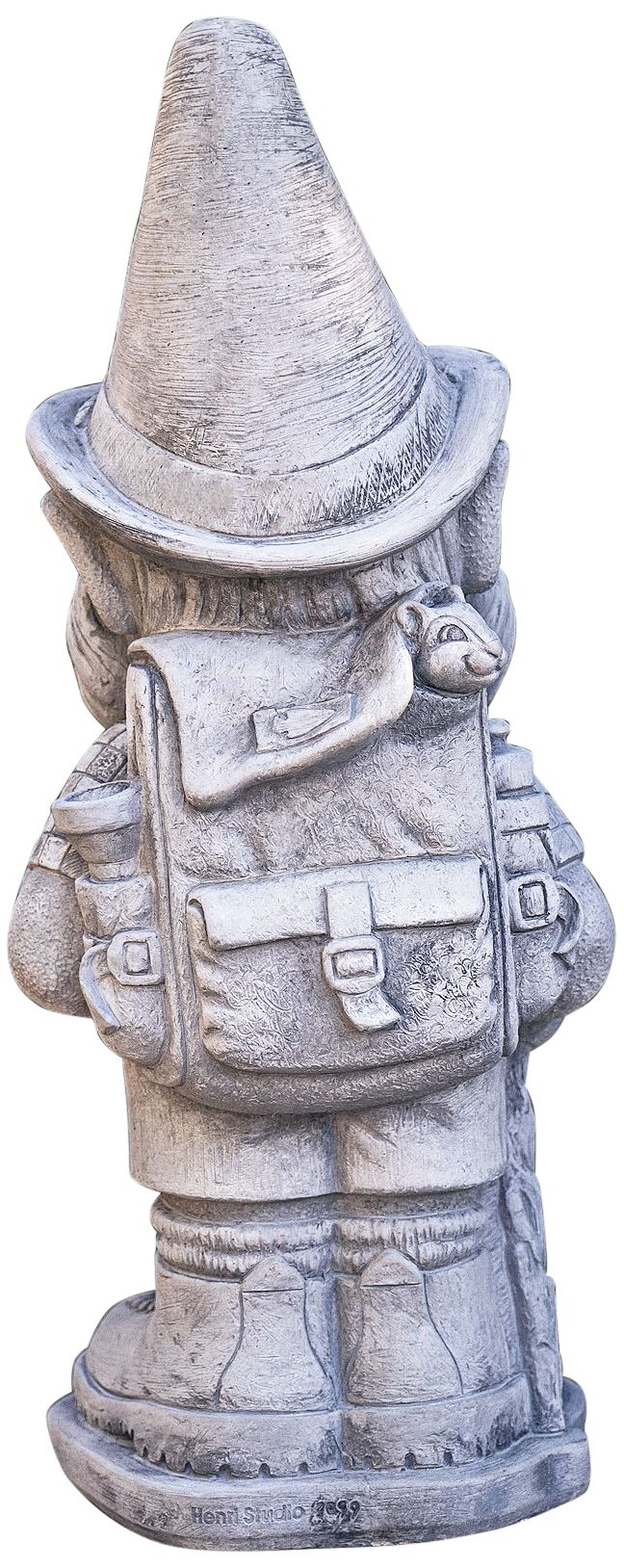 Image 4 Henri Studio Hiker 21" High Trevia Graystone Garden Gnome - Made to Order more views
