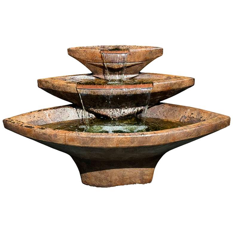 Image 1 Henri Studio Kayak 32" High Relic Lava LED Outdoor Fountain
