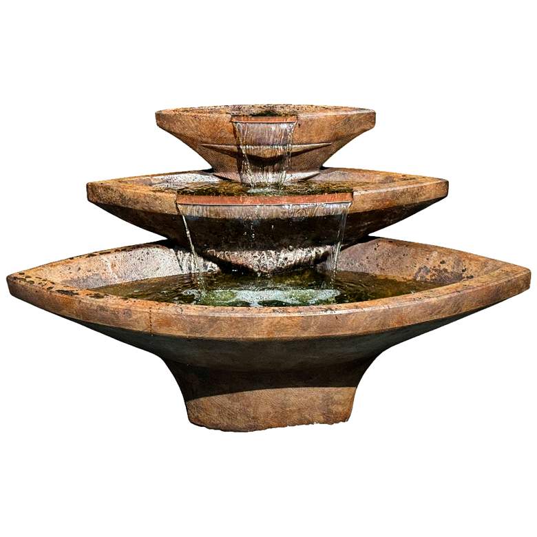 Image 1 Henri Studio Kayak 32 inch High Relic Lava LED Outdoor Fountain