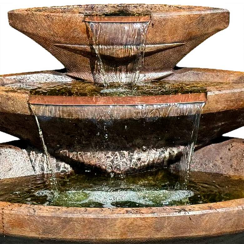 Image 2 Henri Studio Kayak 32" High Relic Lava LED Outdoor Fountain more views
