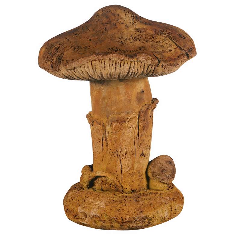 Image 1 Henri Studio Large Single Mushroom 17 inch High Garden Accent