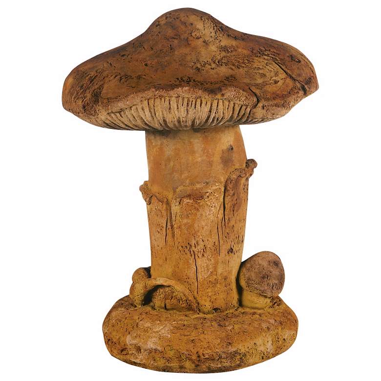 Image 1 Henri Studio Large Single Mushroom 17" High Garden Accent