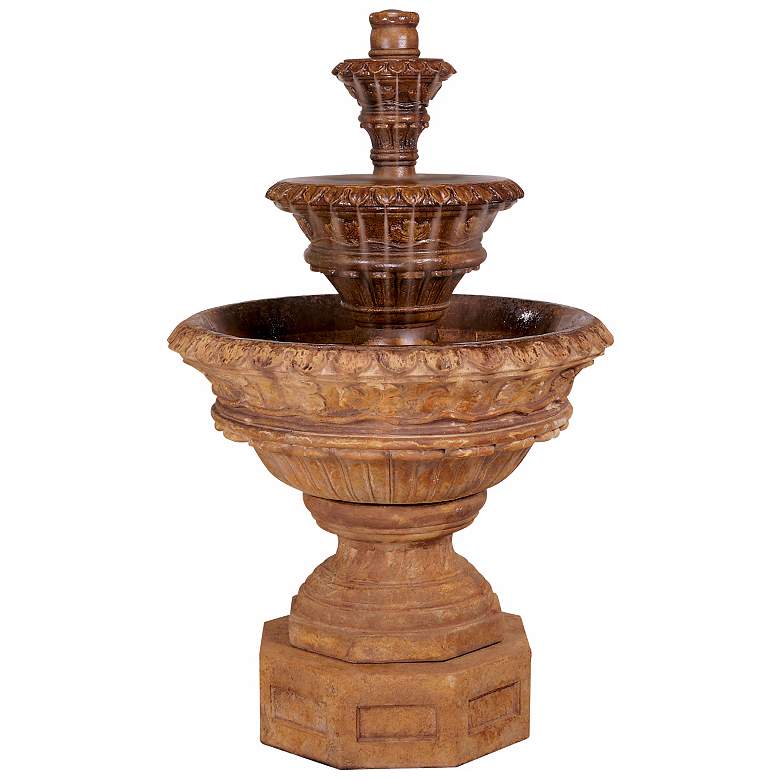 Image 1 Henri Studio Lava 62" High Valencia 3-Tier Fountain