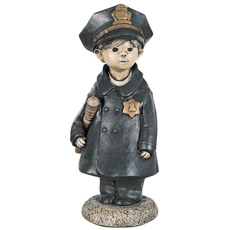 Image 1 Henri Studio Little Police Officer 18" High Garden Accent