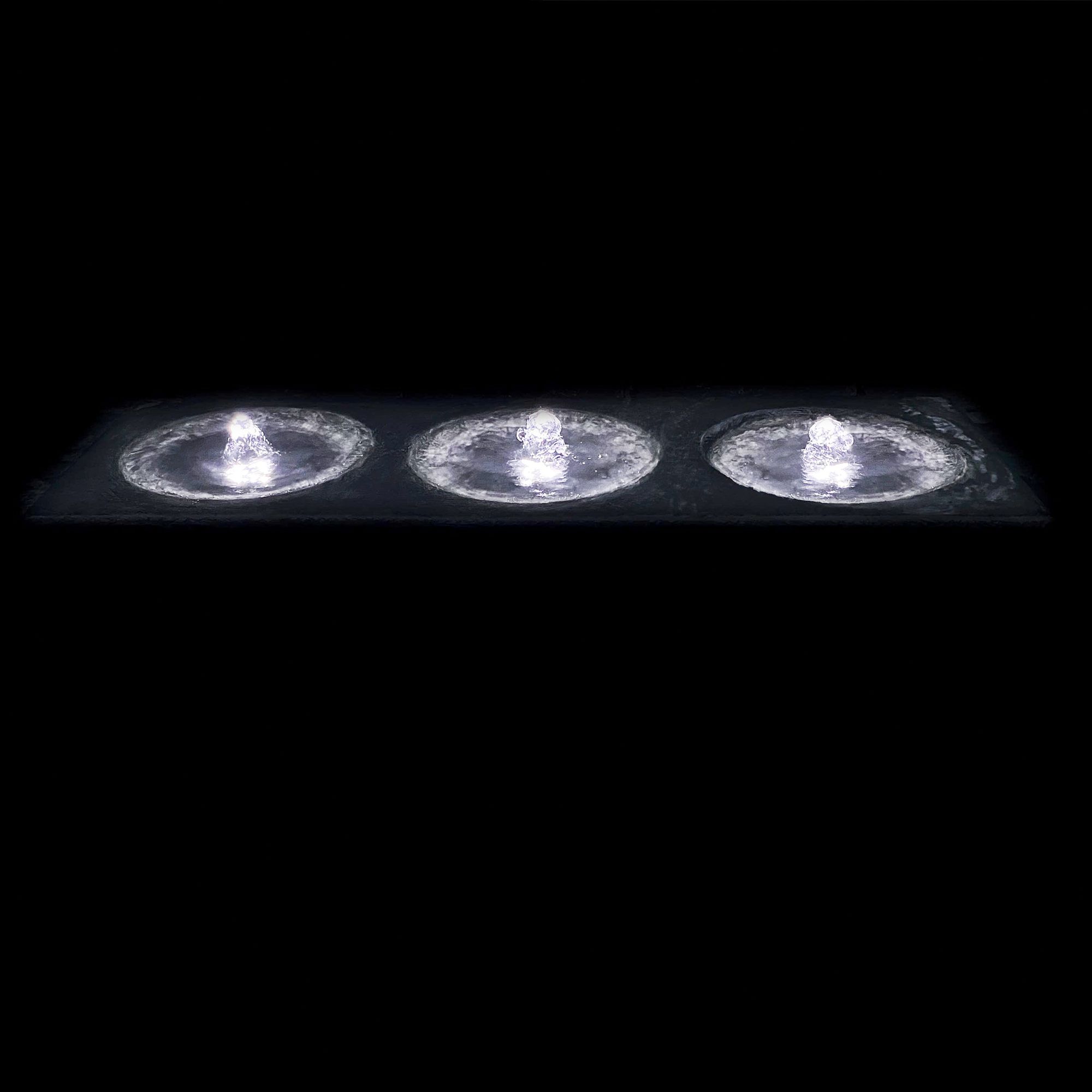 Image 3 Henri Studio Malibu 35" Graystone LED Outdoor Floor Fountain Made to Order more views