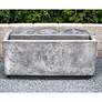 2_Henri Studio Malibu 35" Trevia Graystone LED Outdoor Floor Fountain