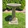 Henri Studio Modern 28" High Relic Nebbia Bird Bath