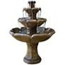 2_Henri Studio Montreux 48" High Relic Fumato 3-Tier Garden Fountain