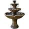 Henri Studio Montreux 48" High Relic Fumato 3-Tier Garden Fountain