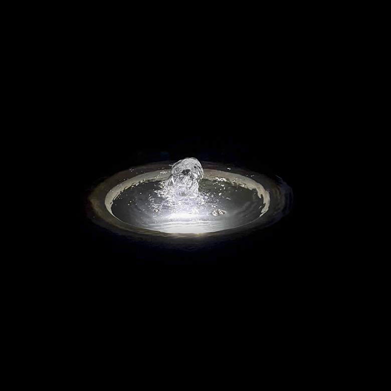 Image 3 Henri Studio Moroccan 30 1/2" Relic Stone LED Outdoor Bubbler Fountain more views