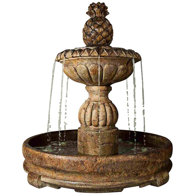 Image 2 Henri Studio Relic Lava 56" High Relic Lava Pina Cascada Fountain