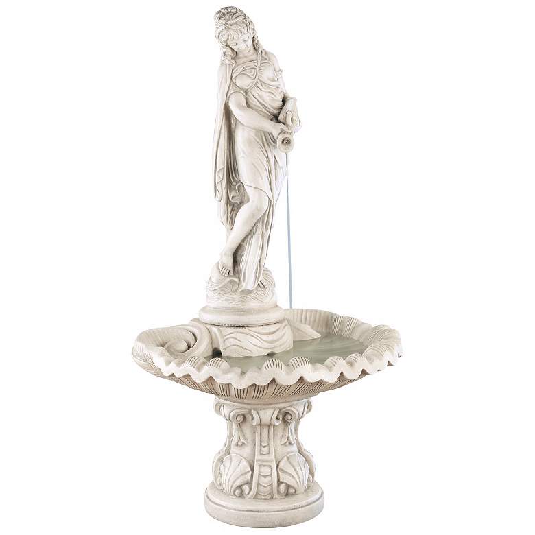 Image 1 Henri Studio Rosalie Pompeii 67 inchH Cast Stone Garden Fountain