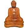 1_Henri Studio Seated Buddha 22" High Relic Oak Garden Accent Sculpture
