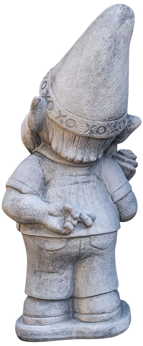 Image 4 Henri Studio Smitten 21" High Trevia Graystone Garden Gnome - Made to Order more views