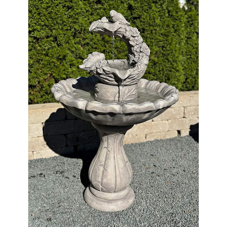 Image 3 Henri Studio Springtime 41" High Sorrento Sandstone Outdoor Fountain more views