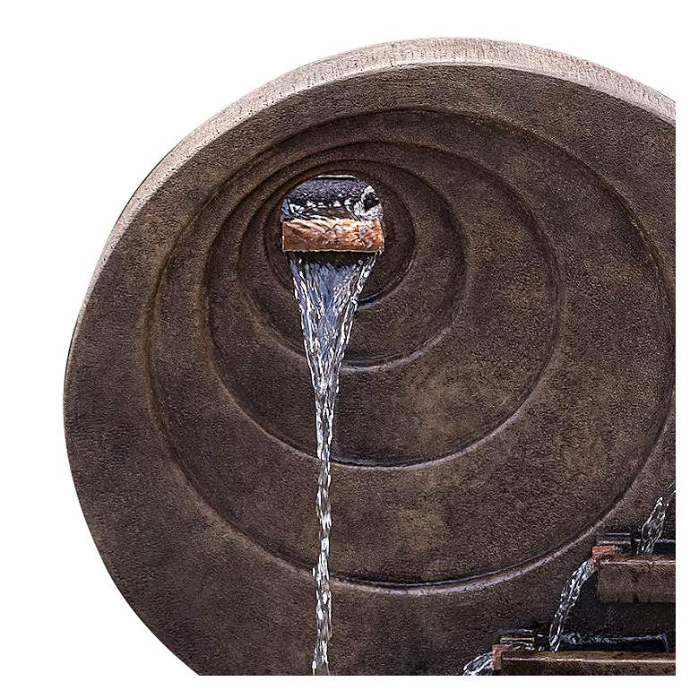 Image 3 Henri Studio Sun Dance 40" Relic Lava Waterfall LED Outdoor Fountain more views