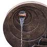 3_Henri Studio Sun Dance 40" Relic Lava Waterfall LED Outdoor Fountain more views