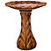 Henri Studio Tapered Petal Cast Stone 27" High Relic Lava Bird Bath