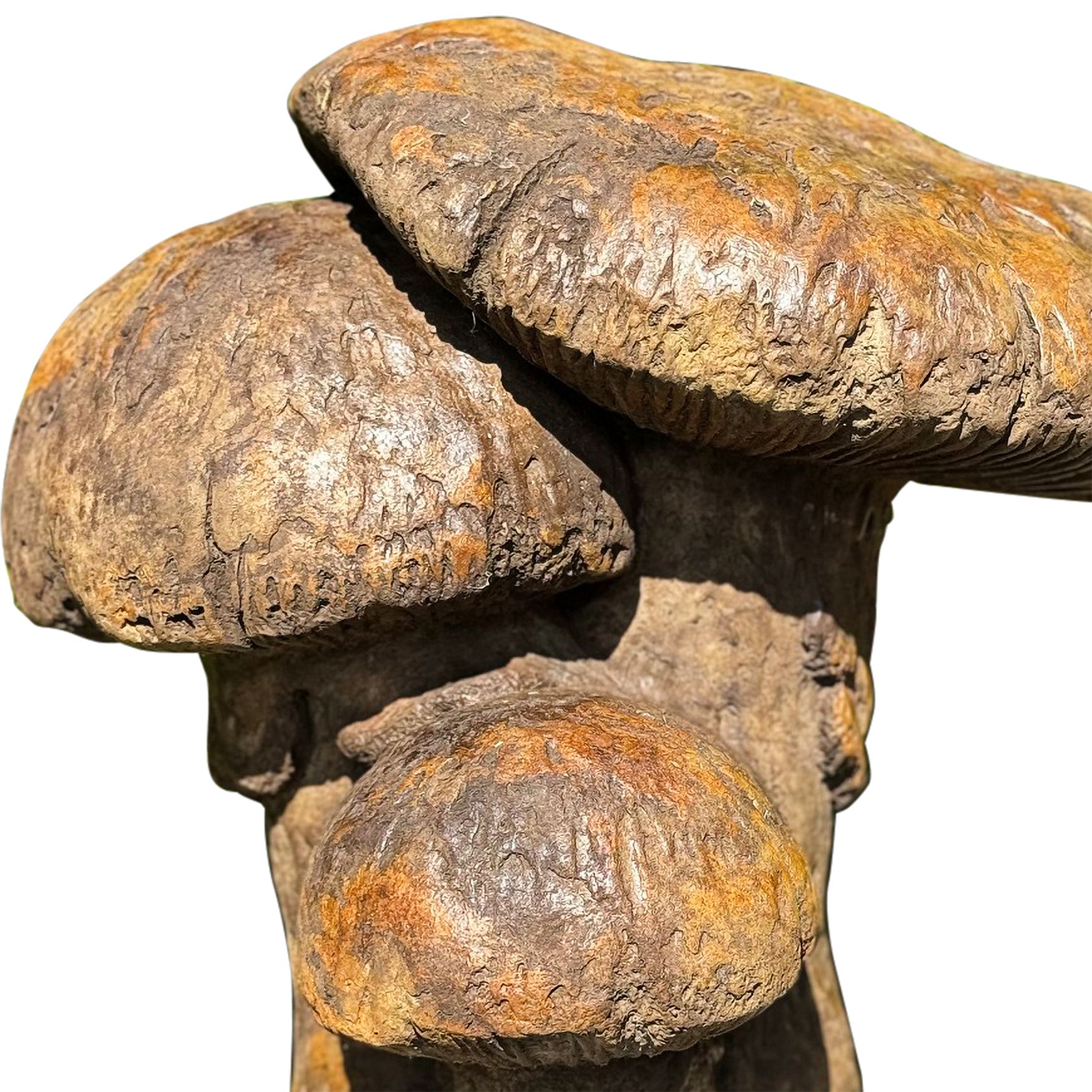 Image 2 Henri Studio Triple Mushroom 17"H Relic Lava Garden Made to Order more views
