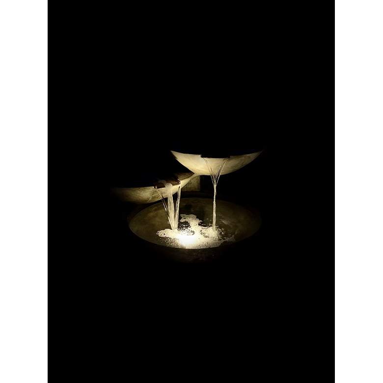 Image 4 Henri Studio Verona 25" Relic Nebbia Finish LED Outdoor Water Fountain more views