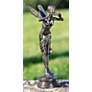 Henri Studios Bronze Fairy 13"H Cast Brass Outdoor Statue