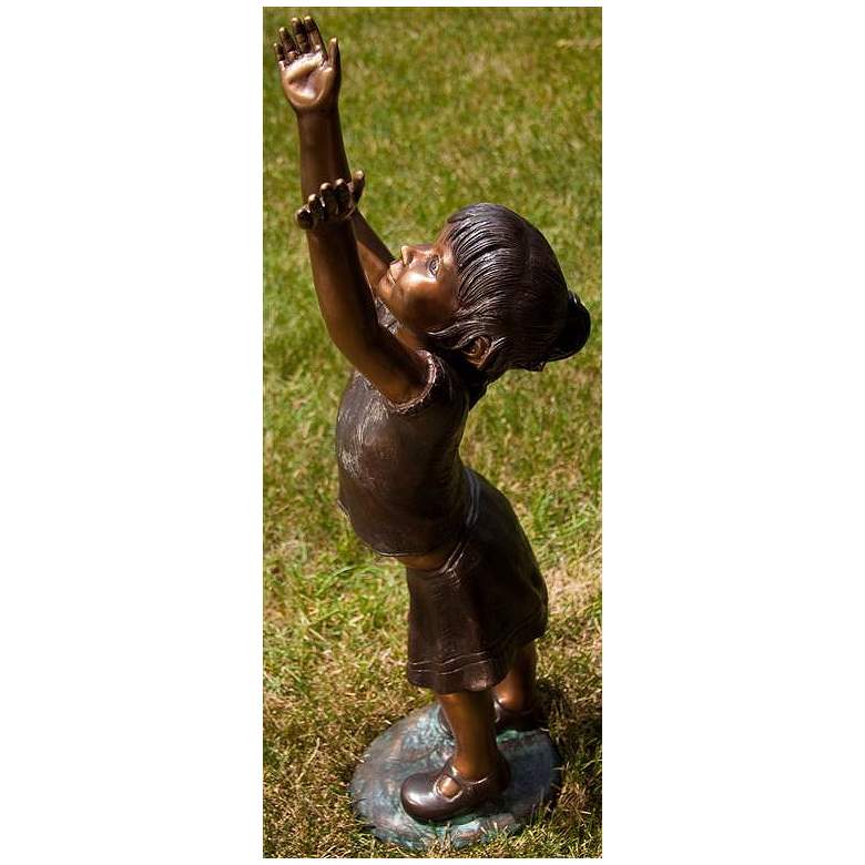 Image 2 Henri Studios Emma Bronze Cast Brass 32" High Outdoor Statue more views